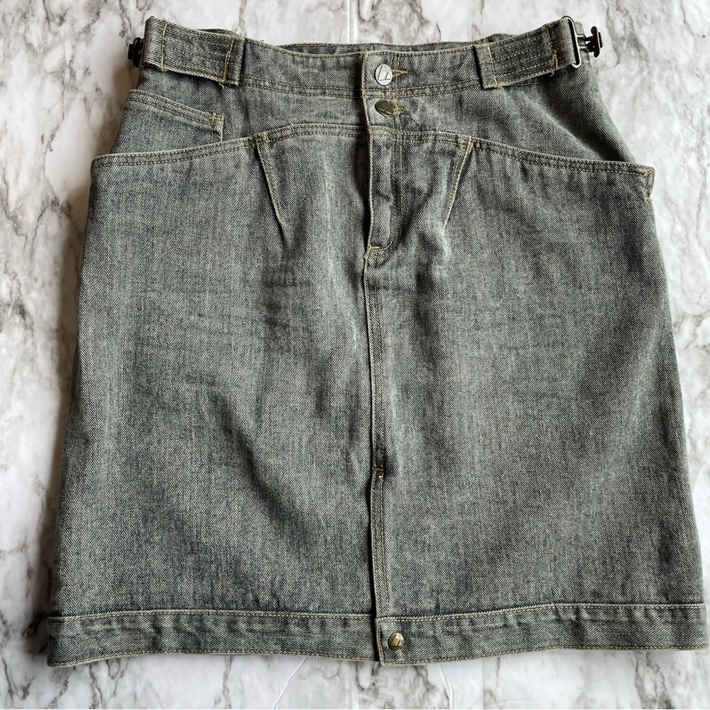 80s Vintage Liz Clairborne Liz Wear Denim Skirt Womens size 12
